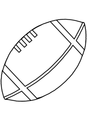 Disegno di football americano da stampare e colorare 100