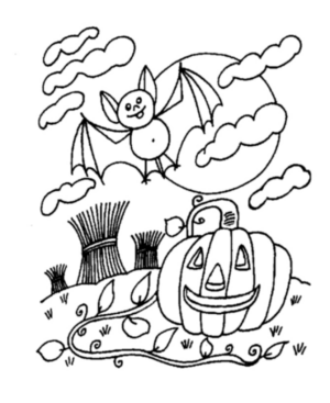 Disegno di zucca di Halloween da stampare e colorare 37