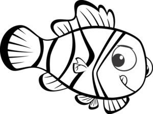 Disegno di pesce da stampare e colorare 230