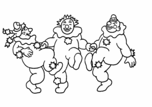 Disegno di clown da stampare e colorare 61