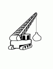 Disegno di mezzo da lavoro da stampare e colorare 17