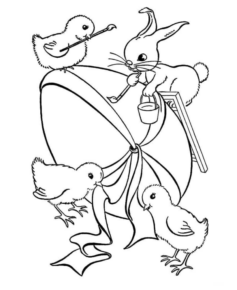 Disegno di uovo di Pasqua da stampare e colorare 135