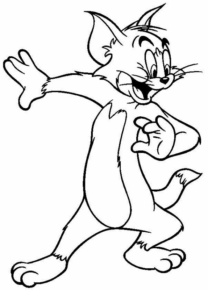 Disegno di Tom e Jerry da stampare e colorare 60