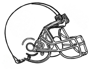 Disegno di football americano da stampare e colorare 3