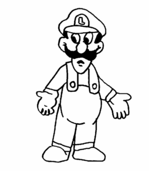 Disegno di Super Mario da stampare e colorare 59