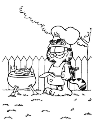 Disegno di Garfield da stampare e colorare 20