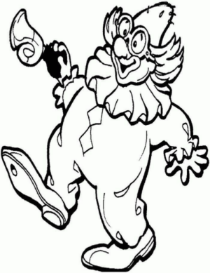 Disegno di clown da stampare e colorare 74