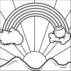 Disegno di arcobaleno da stampare e colorare 35