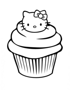 Disegno di Hello Kitty da stampare e colorare 164