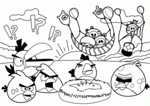 Disegno di Angry birds da stampare e colorare 29