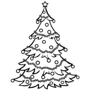 Disegno di albero di Natale da stampare e colorare 79