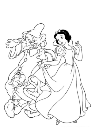 Disegno di Tutte le principesse Disney da stampare e colorare 58