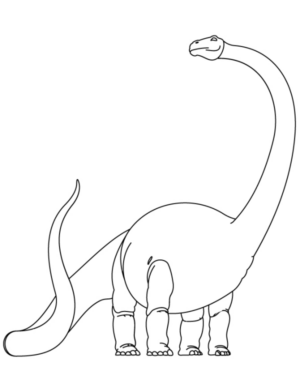 Disegno di Brontosauro da stampare e colorare 17