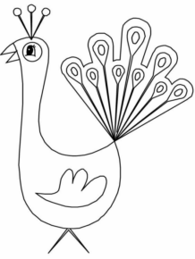 Disegno di pavone da stampare e colorare 33