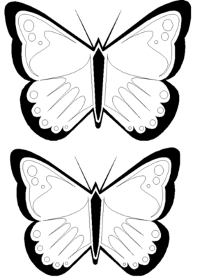 Disegno di farfalla da stampare e colorare 118