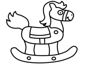 Disegno di cavallo da stampare e colorare 147