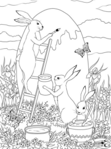 Disegno di uovo di Pasqua da stampare e colorare 61