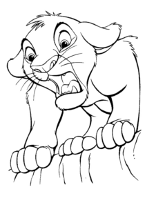 Disegno di Re Leone da stampare e colorare 151