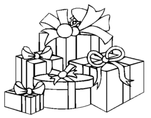 Disegno di regalo da stampare e colorare 1