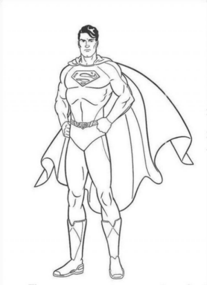 Disegno di Superman da stampare e colorare 34