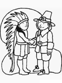 Disegno di Indiani d’America da stampare e colorare 86