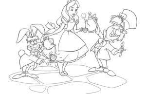 Disegno di Alice nel paese delle meraviglie da stampare e colorare 79 Disegno di Alice nel paese delle meraviglie da stampare e colorare 79