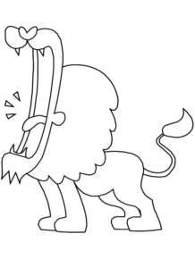 Disegno di leone da stampare e colorare 30