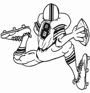 Disegno di football americano da stampare e colorare 52 Disegno di football americano da stampare e colorare 52