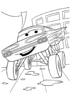 Disegno di Cars da stampare e colorare 126