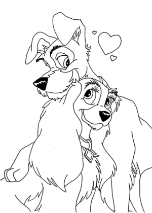 Disegno di Lilli e il Vagabondo da stampare e colorare 20 Disegno di Lilli e il Vagabondo da stampare e colorare 20
