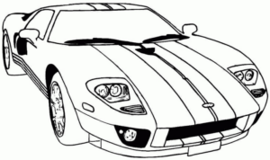 Disegno di automobile da stampare e colorare 144