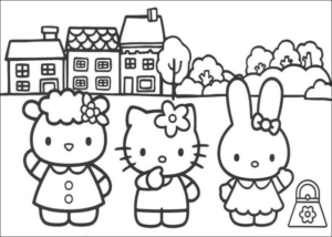 Disegno di Hello Kitty da stampare e colorare 126