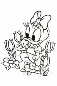 Disegno di Paperina da stampare e colorare 75