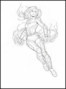 Disegno di Capitan Marvel da stampare e colorare