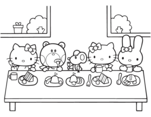 Disegno di Hello Kitty da stampare e colorare 88