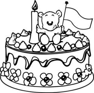 Disegno di compleanno da stampare e colorare 65