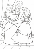 Disegni di Cenerentola da colorare