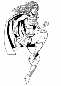 Disegno di Kara Danvers – Supergirl da stampare e colorare 6