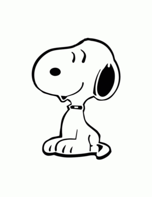Disegno di Snoopy da stampare e colorare 18