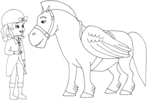 Disegno di equitazione da stampare e colorare 31