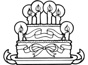 Disegno di compleanno da stampare e colorare 43