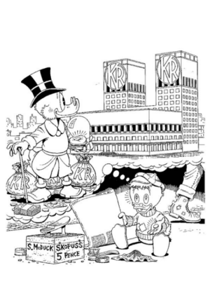 Disegno di Zio Paperone da stampare e colorare 18