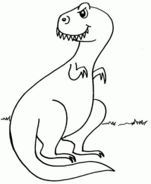 Disegno di Tirannosauro da stampare e colorare 89