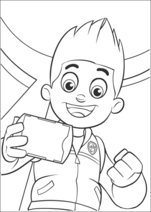 Disegno di Paw Patrol – Cane pompiere da stampare e colorare 42