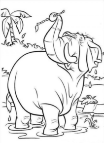 Disegno di Dumbo da stampare e colorare 62