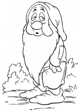 Disegno di Biancaneve e i sette nani da stampare e colorare 78