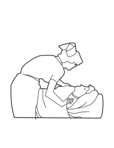 Disegno di infermiere da stampare e colorare 9