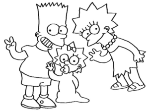 Disegno di I Simpson da stampare e colorare 31