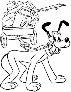 Disegno di Pluto da stampare e colorare 51