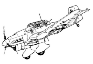 Disegno di aereo militare da stampare e colorare 45 Disegno di aereo militare da stampare e colorare 45